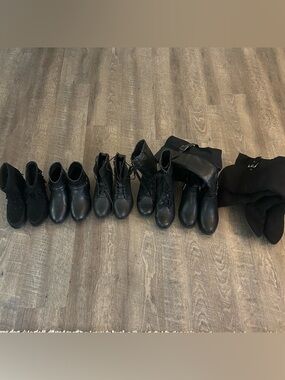 Black Womens Boots - Classic Everyday Style size 7